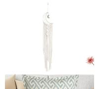 SOYDAN Atrapasueños | Atrapasueños de luna de estilo bohemio para niñas, red circular para niñas, decoración de pared para dormitorio, habitación guardería