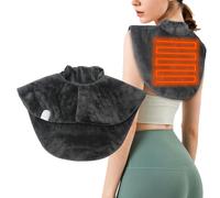 SOYDAN Cojín calefactor para hombros | Bufanda calentadora de bolas, bufanda para pecho y hombros | Termoforo ajustable, seguro y delicado con la piel, calentador de hombros para calambres de espalda