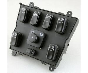 SOYDAN Mando Elevalunas Compatible con Benz para Clase M ML 230 270 CDI 320 350 400 CDI 430 Control de elevalunas eléctrico Interruptor Combinado Cerradura de Puerta Botón Central A1638206610