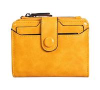 SOYDAN Monedero para billetes, estuche para múltiples tarjetas, bolsillo con cremallera, monedero de bolsillo, clip para dinero para mujeres y hombres, Cúrcuma, 1