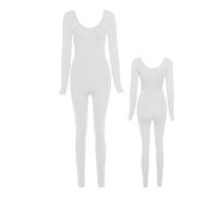 SOYDAN Mono de entrenamiento para mujer, mono de manga larga para mujer, body sexy de entrenamiento con cuello bajo, para invierno, cintura alta, monocolor, otoño, alta elasticidad, mono de yoga