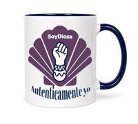 SoyDiosa Taza para Mujer “Auténticamente Yo” - Taza con Mensaje de Amor Propio y Reafirmación - Regalo Original con Significado - Cerámica 360 ml