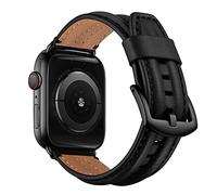 Soyeacrg Compatible con Apple Watch Band de 49 mm, 45 mm, 44 mm, 42 mm, 41 mm, 40 mm, 38 mm, correa de repuesto de cuero vacuno genuino para iWatch Series SE 9 8 7 6 5 4 3 2 1 Ultra 1 2, 38/40/41mm