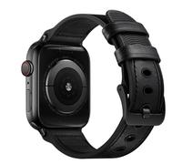 Soyeacrg Compatible con Apple Watch Band de 49 mm, 45 mm, 44 mm, 42 mm, 41 mm, 40 mm, 38 mm, correa de repuesto híbrida de cuero genuino para iWatch Series SE 9 8 7 6 5 4 3 2 1 Ultra 1 2, 38/40/41mm