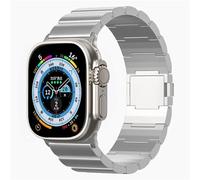 Soyeacrg Compatible con Apple Watch Correa 49 mm 45 mm 44 mm 42 mm 41 mm 40 mm 38 mm, Banda de Titanio con Cierre magnético para iWatch Ultra 2 1 Series 9 8 7 6 5 SE 4 3 2 1,Silver,38/40/41mm