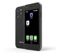 SOYES XS15 Mini 3G Smartphone, Pequeño y Lindo Teléfono con Pantalla de 3 Pulgadas, Cámaras Duales, 2 GB de RAM, 16 GB de ROM, Batería de 1000 MAh para Niños y Padres (Black)