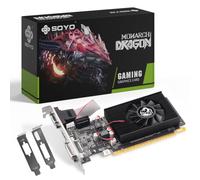 SOYO Geforce GT610 - Tarjeta gráfica de bajo perfil, tarjeta de video DDR3 de 2 GB de 128 bits con HDMI, VGA, DVI, PCI Express x 16 3.0, GPU de refrigeración de ventilador único