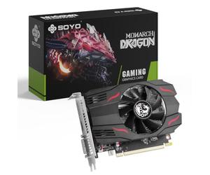 SOYO Tarjeta gráfica AMD Radeon RX550, tarjeta de video GDDR5 de 4 GB de 128 bits para juegos de PC con puerto de pantalla HDMI DVI PCI Express x 8 3.0 tarjeta gráfica para juegos de un solo