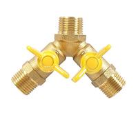 Soytich Distribuidor en Y de 2 vías para mangueras de entrada, 1/2" AG para 2 conexiones (YV07)