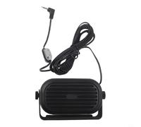 SP-35 - Altavoz externo para radio de coche Icom IC-2730/ID-5100/ID-4100/IC-7100/IC-718 (5 W, cable de 2 m y soporte ajustable), color negro