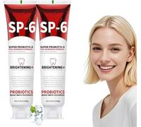SP 6 Pasta Dental Blanqueadora, Blanqueamiento Dental, sin Flúor, Segura para el Esmalte, Sabor a Menta Fresca (2)
