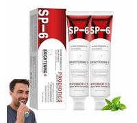Sp-6 Probiotic Brightening Toothpaste,Super Probiotic Sp-6 Toothpaste,Sp 6 Ultra Whitening Toothpastes,Deep Cleaning Oral Care Toothpastes 140g,Fresh Breath,Teeth Whitening