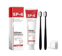 Sp-6 Probiotic Toothpaste, Teeth Whitening Foam Toothpaste, Limpia los dientes en Profundidad, Elimina las Manchas, Previene las Caries, Incluye Cepillo de Dientes + Soporte