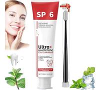 Sp-6 Ultra Whitening, Sp 6 Ultra Whitening Pasta de dientes blanqueadora con probióticos, pasta de dientes iluminadora, Probiotic Brightening Toothpaste, Deep Cleaning Care Toothpaste (1set)