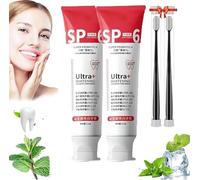 Sp-6 Ultra Whitening, Sp 6 Ultra Whitening Toothpaste Probiotics Brightening Toothpaste, 120g Sp 6 Toothpaste, Probiotics Toothpaste Sp-6 Removes Tooth Stains, Deep Cleaning & Protect Gum (Red-2pcs)