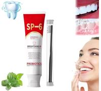 Sp-6 Ultra Whitening Toothpaste,Sp 6 Toothpaste,Super Probiotic-6 Toothpaste,SP-6 Probiotics Whitening Toothpaste,Probiotic Brightening Toothpaste,Deep Cleaning Care Teeth (1 Pcs)
