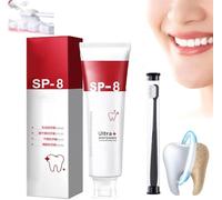 SP-8 Probiotic Toothpaste,SP-8 Toothpaste,Sp-8 Teeth Whitening Toothpaste,Sp-8 Ultra Whitening Toothpaste,Teeth Whitening Probiotic Toothpaste,Oral Health,Stain Removing (1 Pcs)