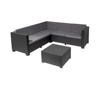 SP Berner SHAF - Set De Jardín OASIS- Conjunto Para Exterior en Color Grafito