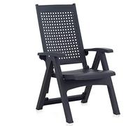 Sillón multiposiciones metal antracita