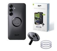 SP CONNECT Micro Stem Bundle | SPC+ | Compatible con Samsung S25 Plus | Soporte para teléfono móvil para el manillar de la bicicleta | Soporte para teléfono móvil
