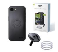 SP CONNECT Micro Stem Bundle | SPC+ | para iPhone 16e/17e | Soporte de teléfono móvil para el manillar de la bicicleta | Soporte para smartphone bicicleta | soporte para teléfono móvil