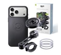 SP CONNECT Moto Bundle con módulo antivibración | SPC+ | compatible con iPhone 17 Pro Max | Soporte para teléfono móvil para moto bicicleta ciclomotor | soporte para gadget para navegador