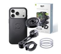SP CONNECT Moto Bundle con módulo antivibración | SPC+ | compatible con iPhone 17 Pro | Soporte para teléfono móvil para moto bicicleta ciclomotor | soporte para gadget para navegador