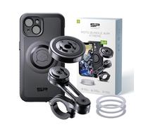 SP CONNECT Moto Bundle II AVM Xtreme | SPC+ | Soporte compatible con iPhone 15 | Soporte de teléfono móvil para moto | Soporte para teléfono móvil Smartphone | Accesorios antivibración para scooter