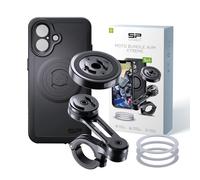 SP CONNECT Moto Bundle II AVM Xtreme | SPC+ | Soporte compatible con iPhone 17 | Soporte de teléfono móvil para moto | Soporte para teléfono móvil Smartphone | Accesorios antivibración para scooter