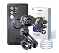 SP CONNECT Moto Bundle II AVM Xtreme | SPC+ | Soporte compatible con Samsung S24 Ultra | Soporte de teléfono móvil para moto | Accesorio