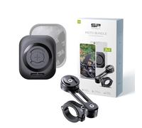 SP CONNECT - Soporte Universal para teléfono móvil para Motocicleta, Soporte para Smartphone para Moto y ciclomotor, Bloqueo Giratorio, Agarre de Pinza sólido, Accesorio para Motociclistas