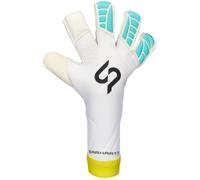 SP Fútbol - Guantes de portero Earhart Pro Air, Unisex, White-Cyan, 8,5