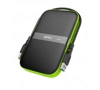 Silicon Power Armor A60 - Disco duro externo 2.5" USB 3.0 de 2 TB (grado militar USA MIL-STD-810G, resistente a golpes y agua IPX4), color negro