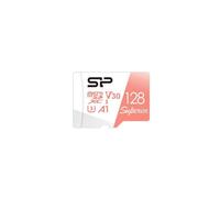 Tarjeta MicroSDXC Silicon Power Superior 128GB 100MB/s V30 UHS-I Resistente Durazno/Blanco