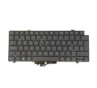 SP Teclado para portátil Dell Precision 3470 3480 0K4WGN, retroiluminado, sin marco