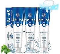 SP-Y6 Toothpaste,SP-Y6 Beneficial Whitening Mouth Plaster,Brightening & Stain Removing Toothpaste,Teeth Whitener Toothpaste for All Teeth Types (3pcs)