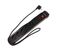 Regleta enchufes SP1 1.5M 5X 230V PL negro SP1-05E-0150-BK