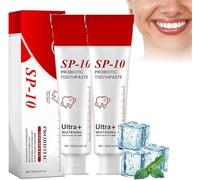 Sp10 Probiotic Toothpaste,2025 New Sp-10 Ultra Whitening Toothpaste,Deep Cleaning Probiotics Bright White Natural Formula Toothpastes,Fresh Breath Oral Care Toothpaste,Removes Stains (2)