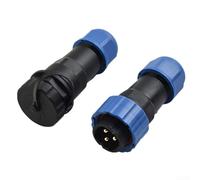 SP20 IP68 Impermeable 2 a 14 Pin Conector Aviación Inline Socket para Proyectos al Aire Libre (3pin)