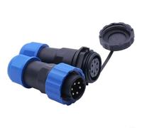 SP20 IP68 Waterproof Inline Aviation Connector With 2 14 Pin Threaded Socket for Marine Outdoor Lighting, And Construction Machinery (6pin)