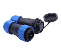 SP20 IP68 Waterproof Inline Aviation Connector With 2 14 Pin Threaded Socket for Marine Outdoor Lighting, And Construction Machinery (10pin)