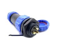 SP21 3-Pin IP68 Macho, Macho y Hembra con instalación de Tuerca, Recto Impermeable y a Prueba de Polvo de aviación Enchufe para aviación e Industria