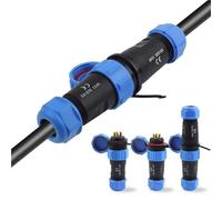 SP21 - Conector de cable de aviación IP68 de 2/3/4/5/7/9/12 pines, 1 unidad (tipo tuerca, 9P)