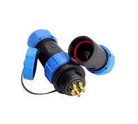 SP21 IP68 Enchufe de aviación de plástico en línea para distribución de energía y transferencia de datos en escenarios de jardín y configuraciones solares (5 pines)