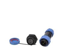 SP21 IP68 tuerca trasera soldadura eléctrica conector a prueba de agua enchufe 2 3 4 5 7 9 12 pin cable de alimentación del panel conector de aviación(SP21-2L)