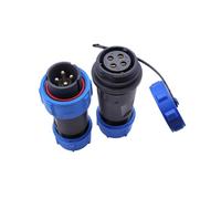 SP2110 SP2111 Waterproof Connector Docking 2Pin 3pin 4pin 5pin 7pin 9pin 12pin IP68 Power Cable Connector SP21 RNUMLIGH(4Pin)
