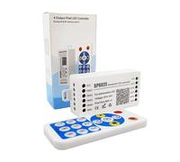 SP602E 4CH salida Bluetooth Pixel Led controlador DC5-24V direccionable con control remoto WS2811/2815 tira LED iOS Android aplicación Bluetooth