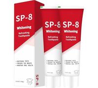 SP8 Probiotic Toothpaste, SP-8 Probiotic Whitening Toothpaste, Gentle and Effective, Ideal for Removing Coffee, Tea, and Wine Stains (2pcs)