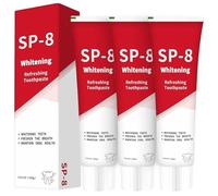 SP8 Probiotic Toothpaste, SP-8 Probiotic Whitening Toothpaste, Gentle and Effective, Ideal for Removing Coffee, Tea, and Wine Stains (3pcs)