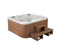 Spa apto para cinco personas de forma cuadrada de 213 cm fabricado en acrílico Broadway Family Roca - BL Blanco / Sin paneles